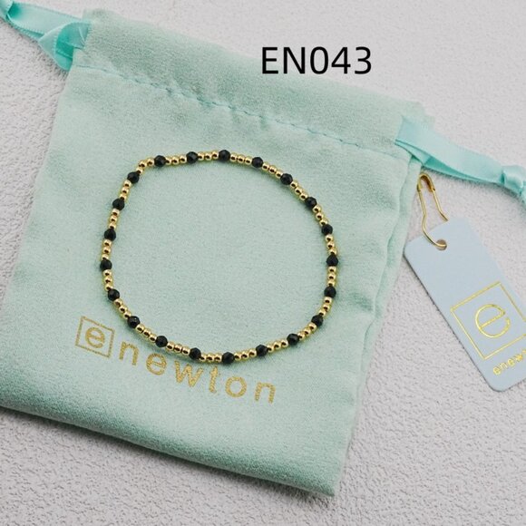 Enewton Black Crystal Glass & Gold Bead Bracelet - Picture 3 of 5